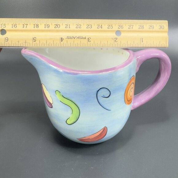 Dansk Ratatouille Creamer And Sugar Bowl Set Ceramic Hand Painted Multicolored - Picture 7 of 16